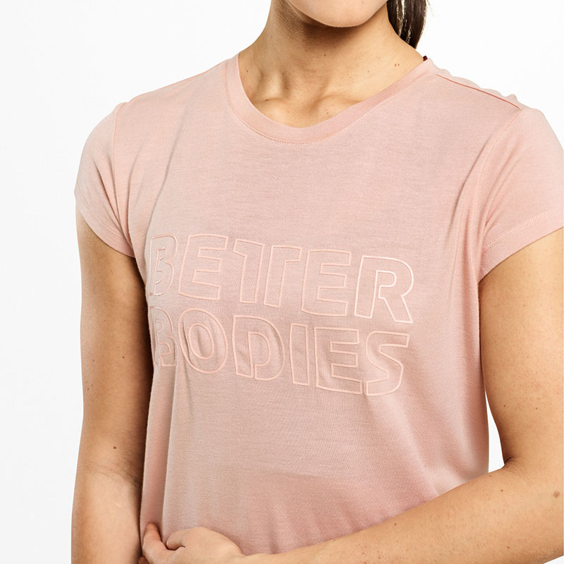 Better Bodies Waverly Tee PEACH BEIGE