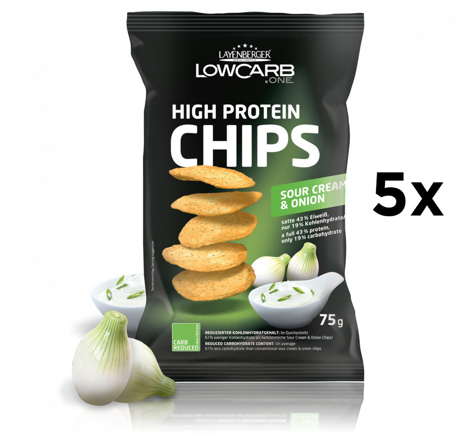 Layenberger LowCarb.one High Protein Chips (5 x 75g)