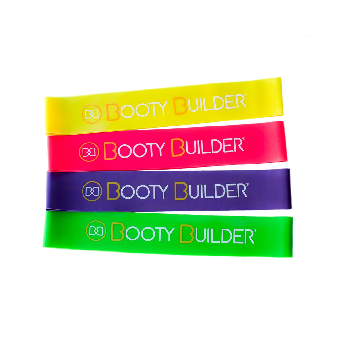 Booty Builder Mini Band Pink 4-Pack