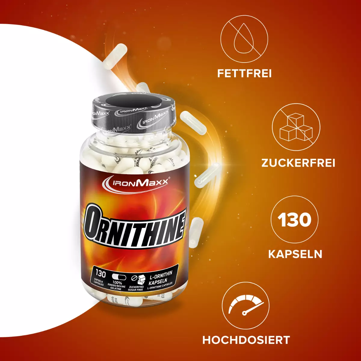 IronMaxx Ornithine (130 Caps)