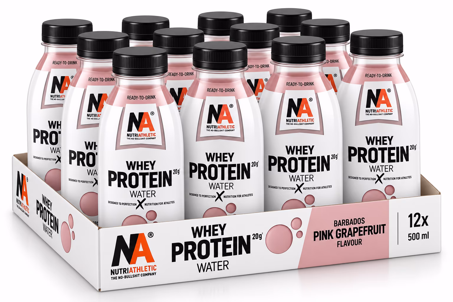 Nutri Athletic Whey Protein Water (12 x 500ml)