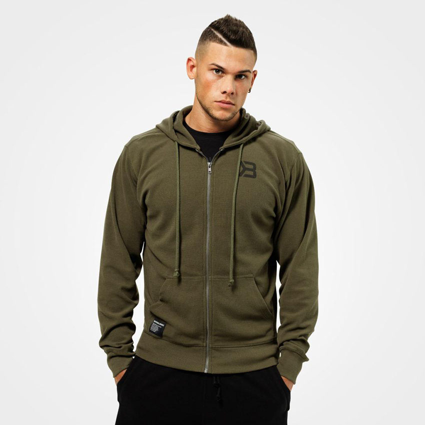 Better Bodies Stanton Zip Hood KHAKI GREEN