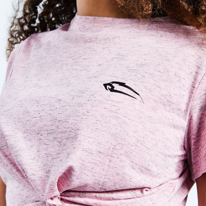 Smilodox Cropped T-Shirt Sassy Pink