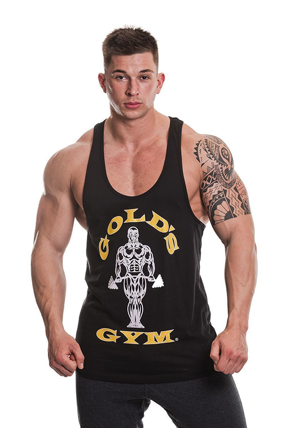 Golds Gym Classic Stringer Tank Top BLACK