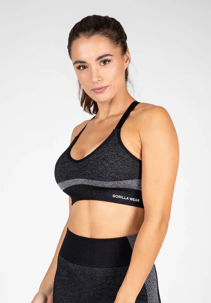 Gorilla Wear Selah Seamless Sports Bra - schwarz