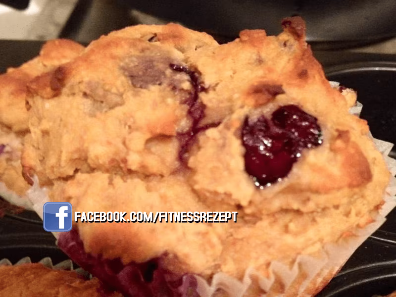 Blaubeer-Erdnussmuffins