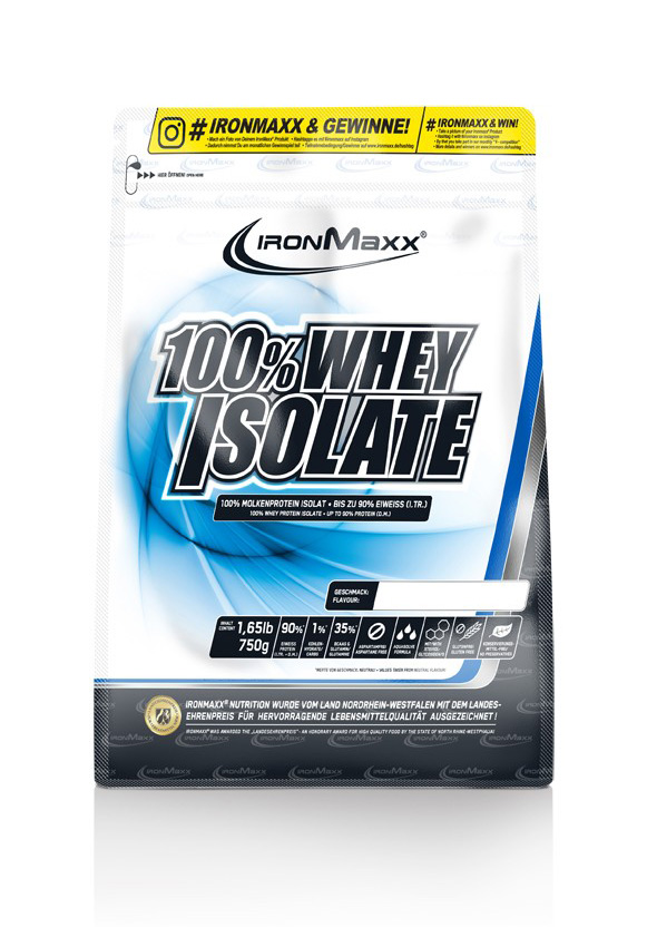 IronMaxx 100% Whey Isolate (750g Beutel)