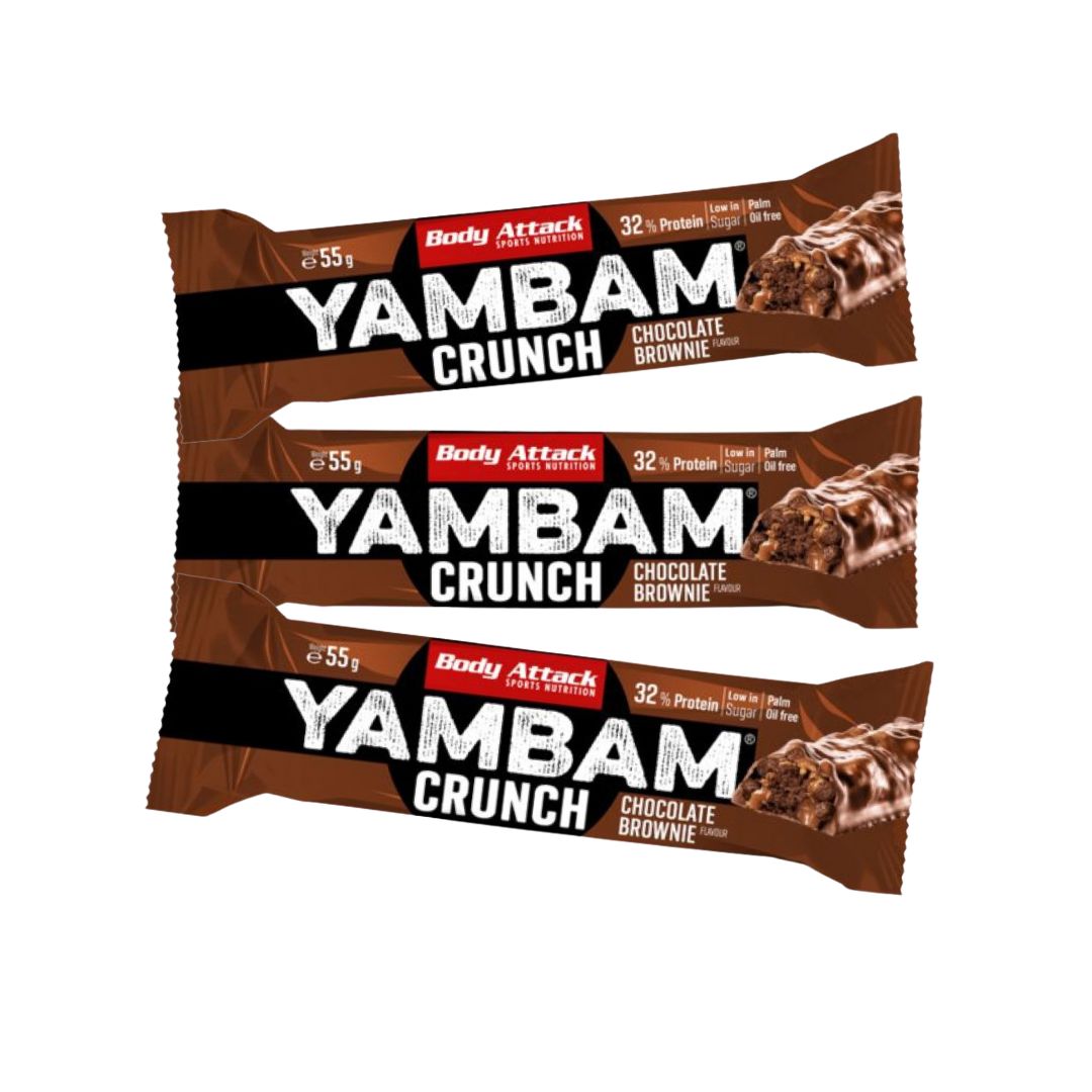 BodyAttack YamBam Crunch Bar (3 x 55G)