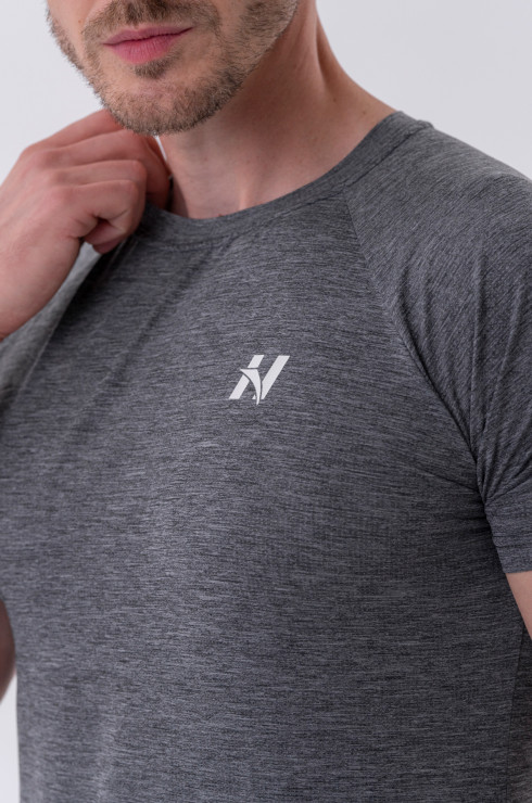 Nebbia Lightweight Sporty T-shirt "Grey" 325 dark grey