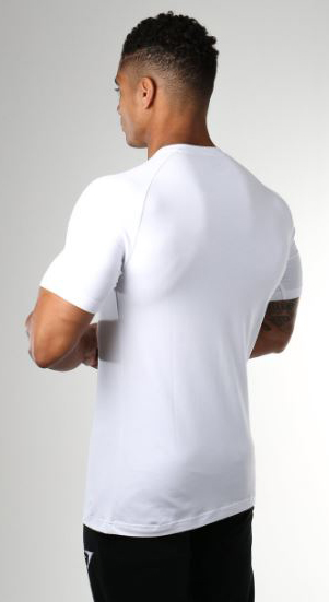 Gymshark Apollo T-Shirt WHITE, S