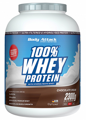 Body Attack 100% Whey Protein (2300g Dose)
