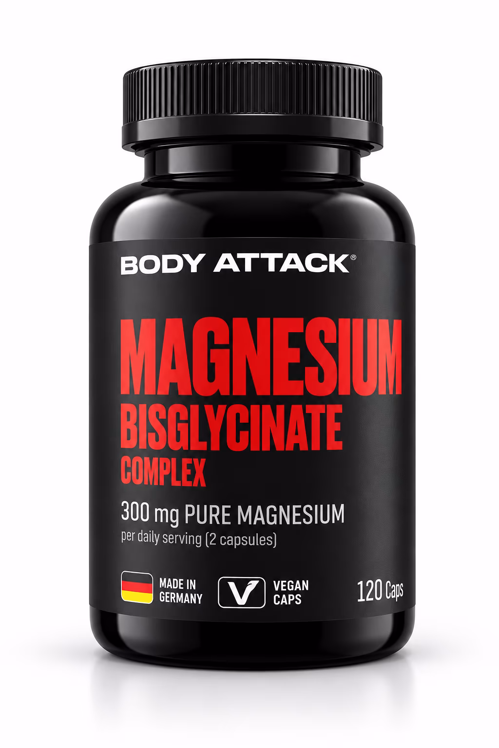 Body Attack Magnesium Bisglycinate Complex (120 Caps)
