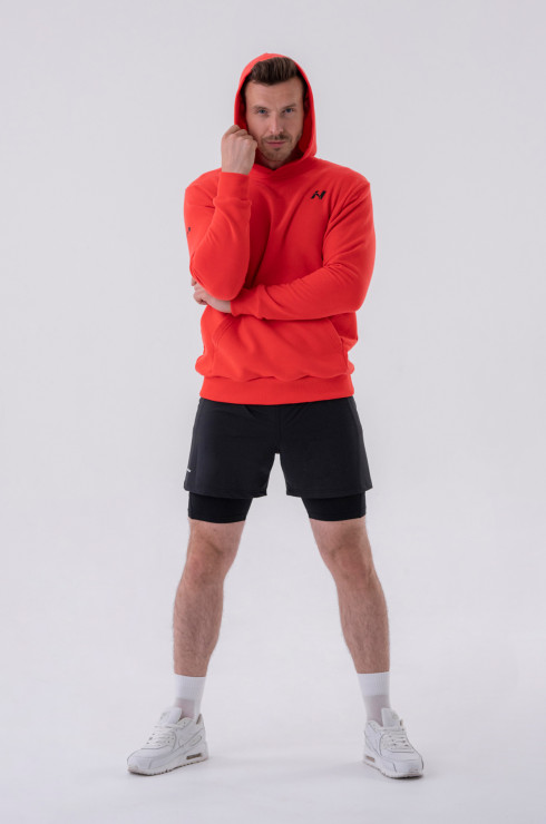 Nebbia Double-Layer Shorts with Smart Pockets 318 black