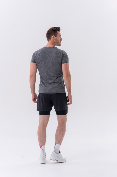 Nebbia Lightweight Sporty T-shirt "Grey" 325 dark grey