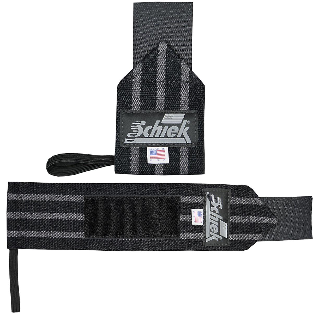 Schiek Wrist Wraps Model 1118S Black/Silver 18"
