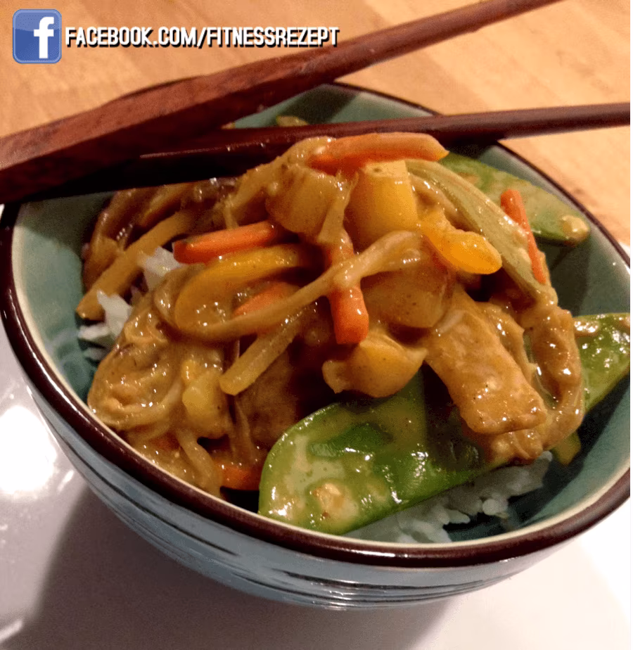 Vegetarischer Kokos Wok Vegetarischer Kokos Wok