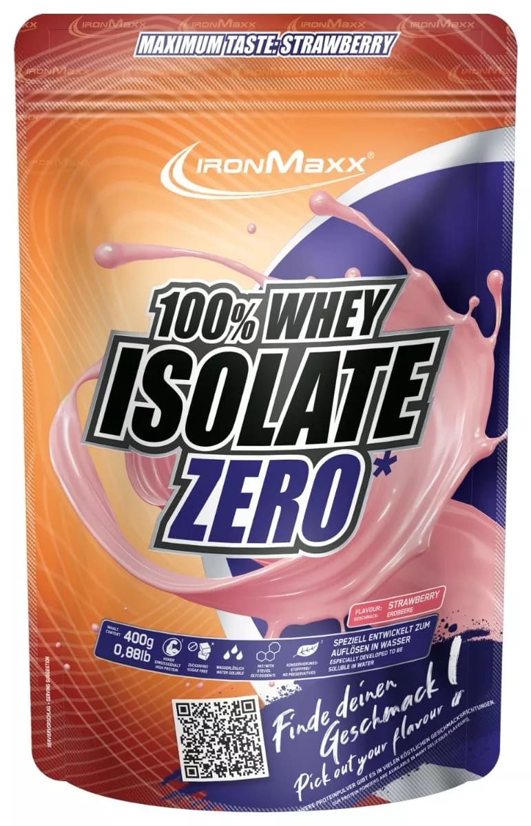 IronMaxx 100% Whey Isolate Zero (400G Beutel)