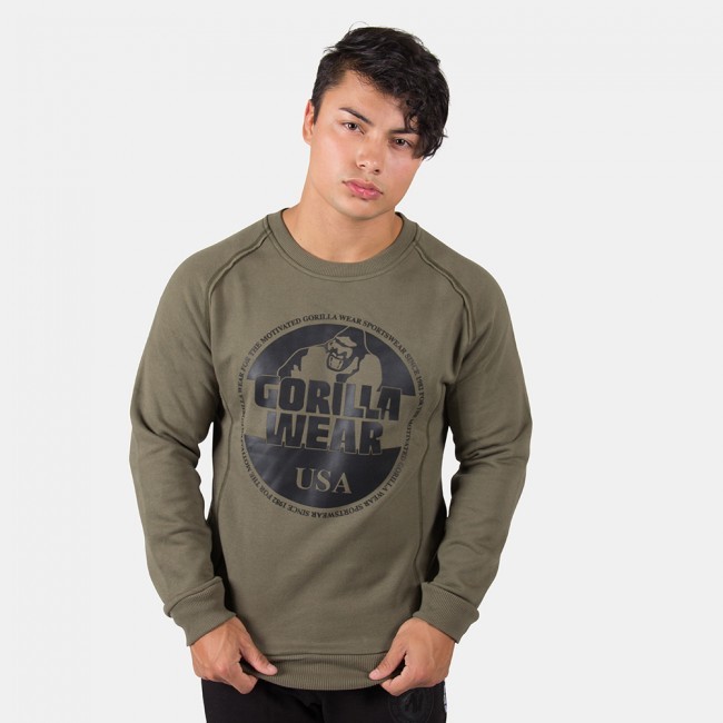 Gorilla Wear Bloomington Crewneck Sweatshirt Army Green