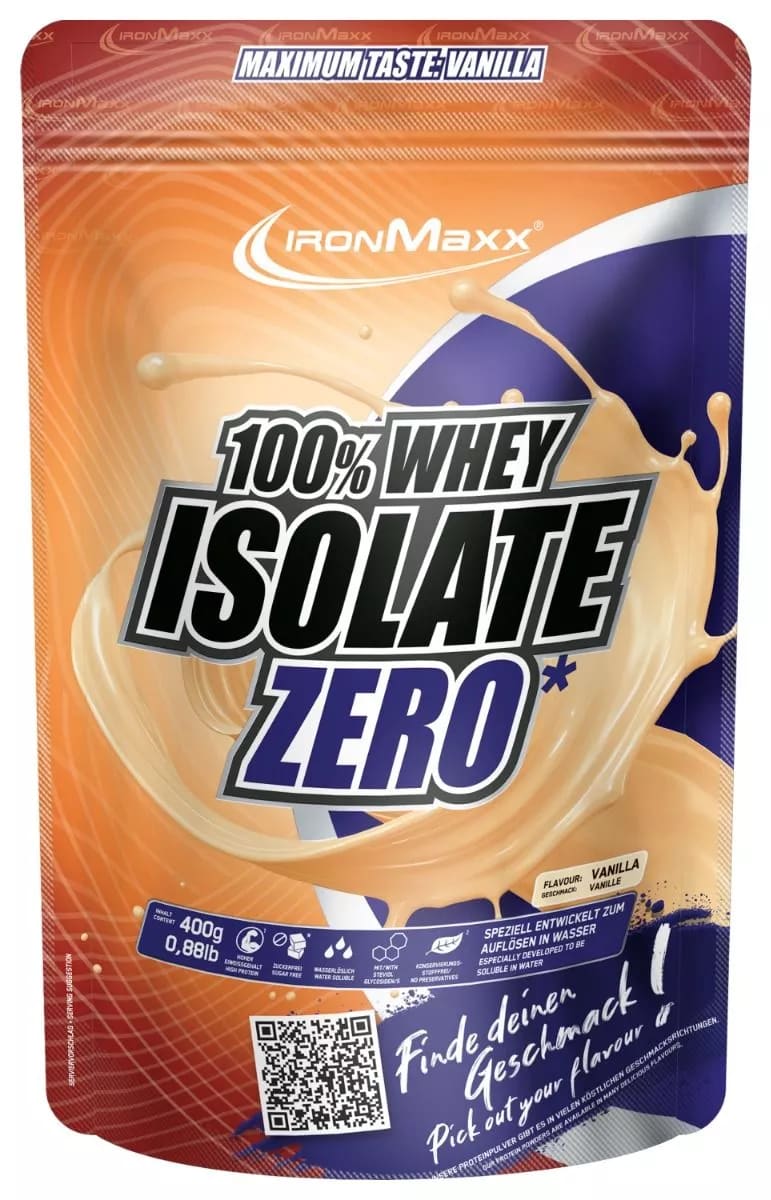 IronMaxx 100% Whey Isolate Zero (400G Beutel)