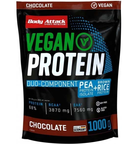 Body Attack Vegan Protein (1000g Beutel)