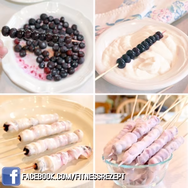 Joghurt-Heidelbeere Sticks Joghurt-Heidelbeere Sticks