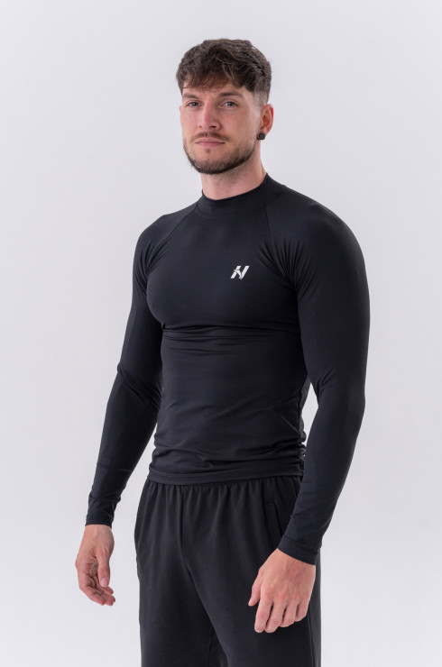 Nebbia Functional T-shirt with long sleeves "Active" 328 black