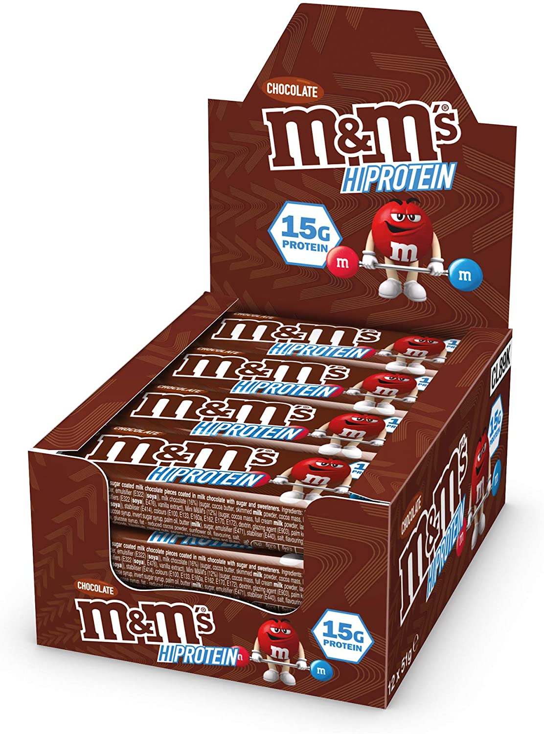 M&Ms HI-Protein Bar (12 x 51G)