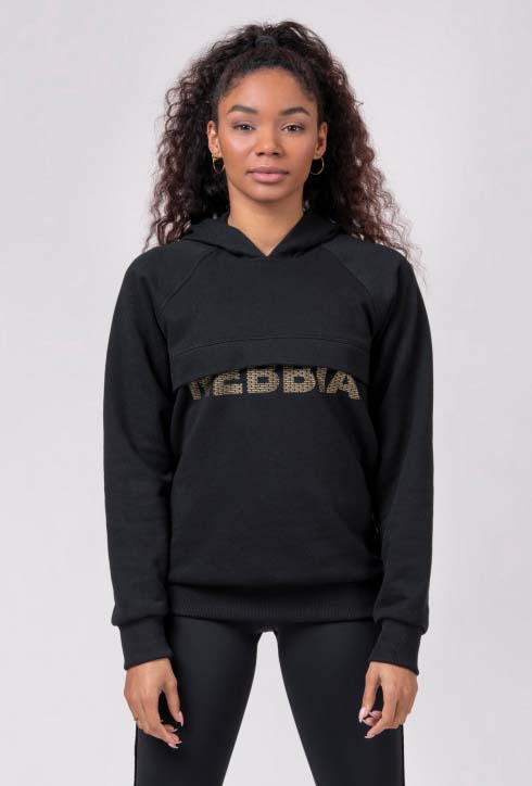Nebbia Hoodie Intense Focus 825 Black