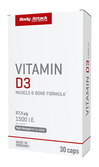 Body Attack Vitamin D3 (30 Caps)