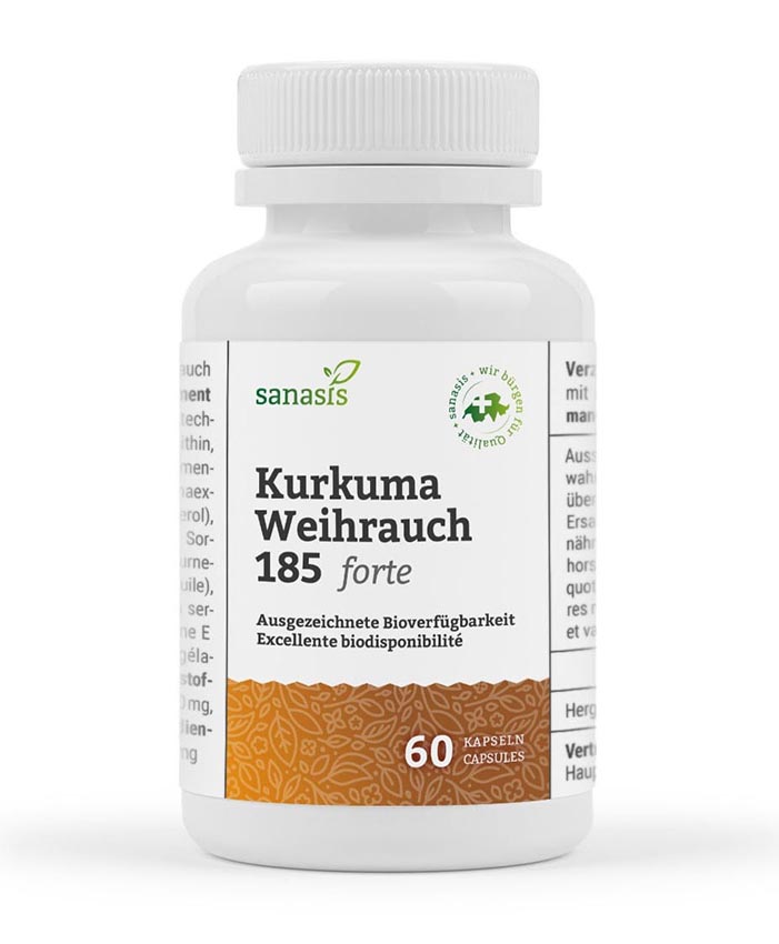 Sanasis Kurkuma Weihrauch 185 Forte (60 Caps)