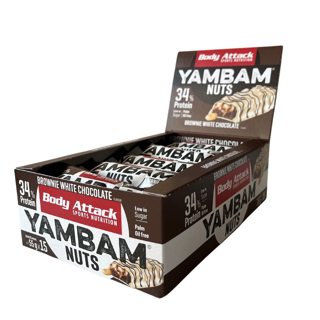 Body Attack YamBam Nuts Bar (15 x 55G)