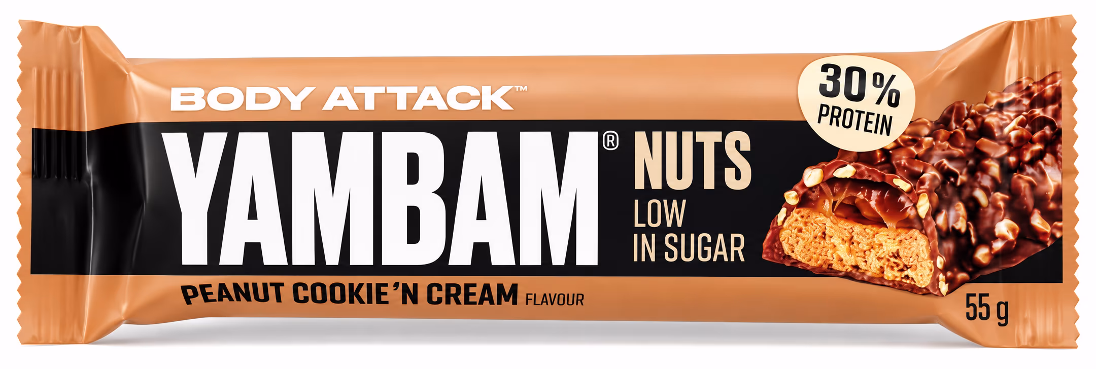 Body Attack YamBam Nuts Bar (55G)