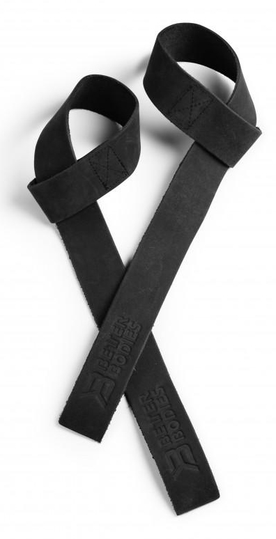 Better Bodies Leather Lifting Straps Black