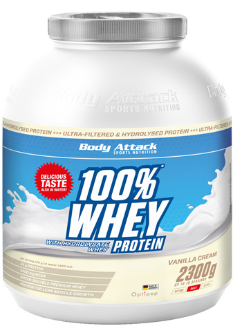 Body Attack 100% Whey Protein (2300g Dose)