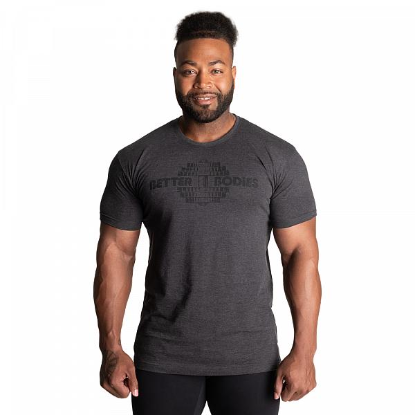 Better Bodies Recruit Tee Dark Grey Melange