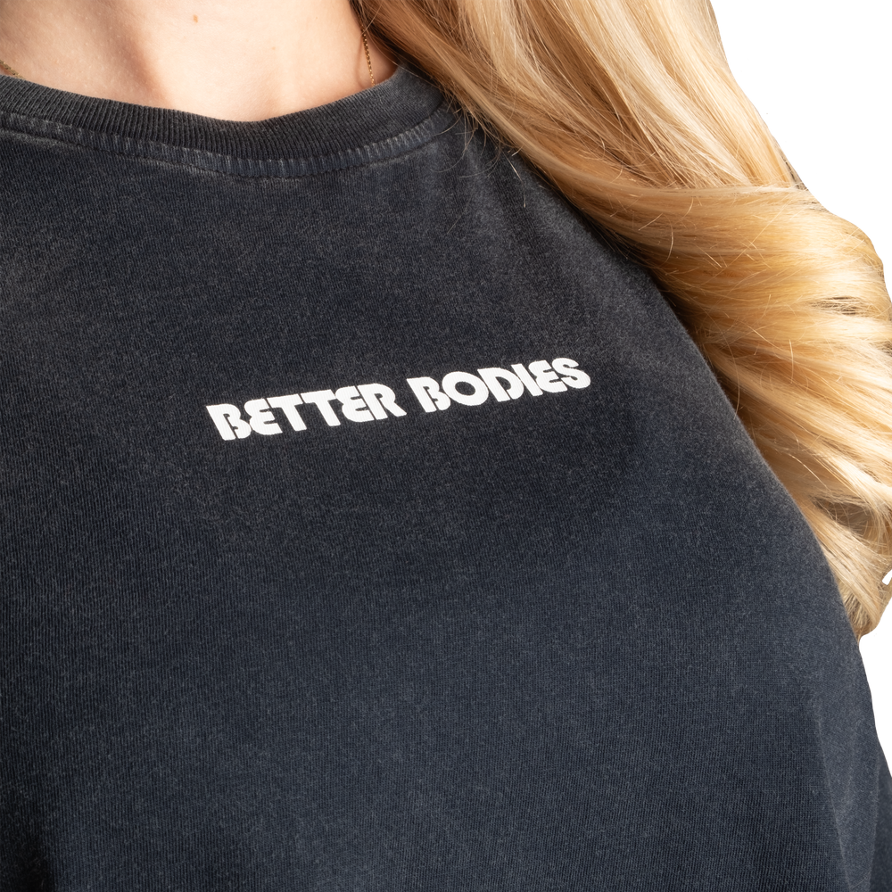 Better Bodies With Love Tee - Washed Black