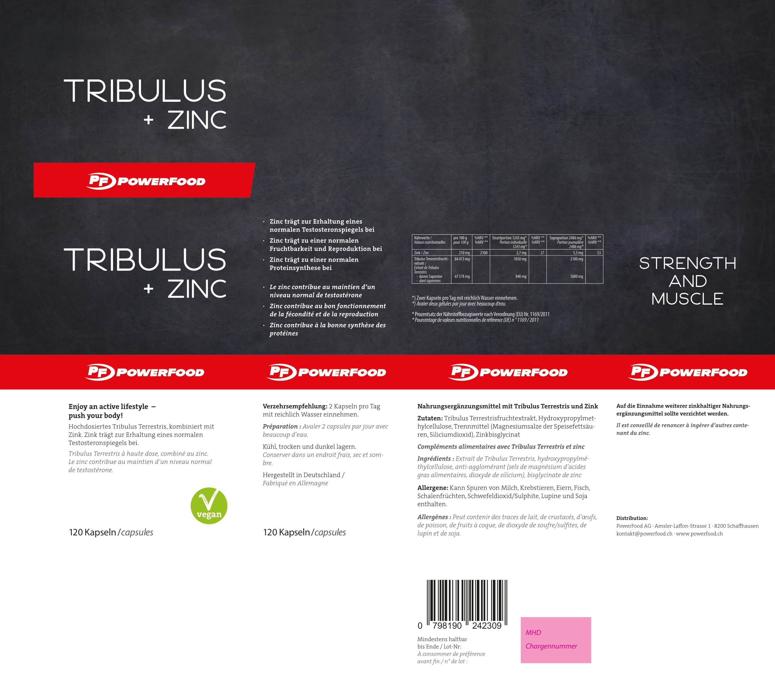 PowerFood Tribulus + Zinc