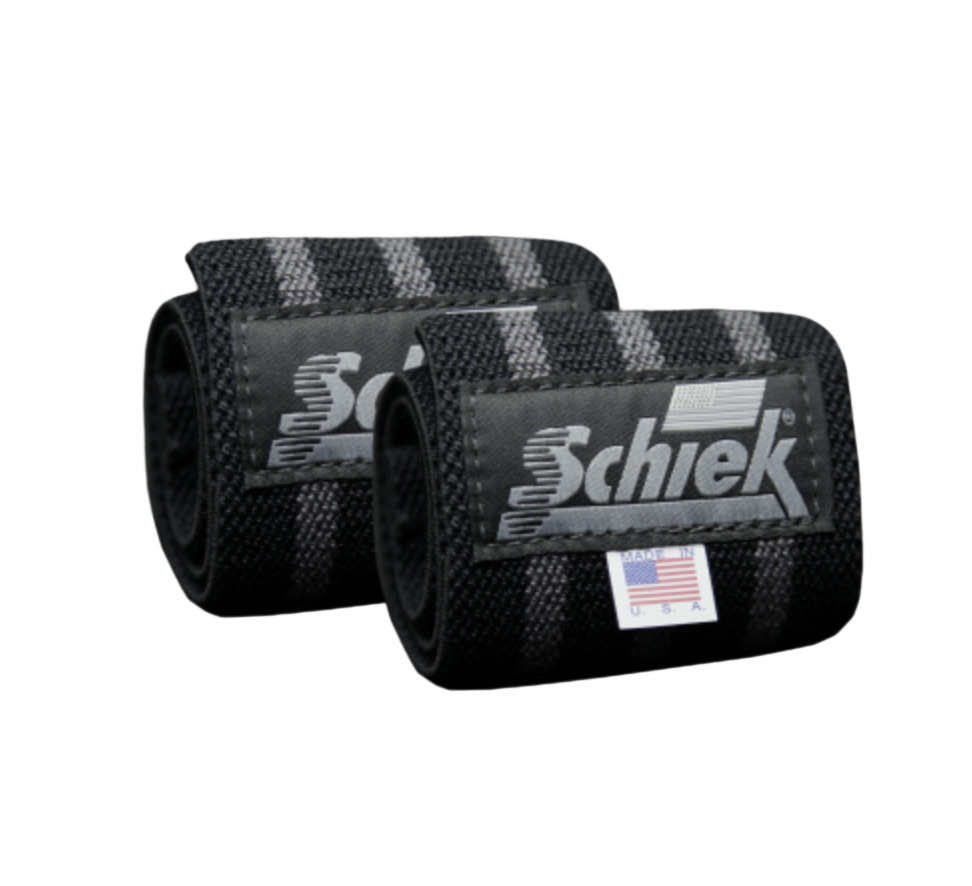 Schiek Wrist Wraps Model 1118S Black/Silver 18"