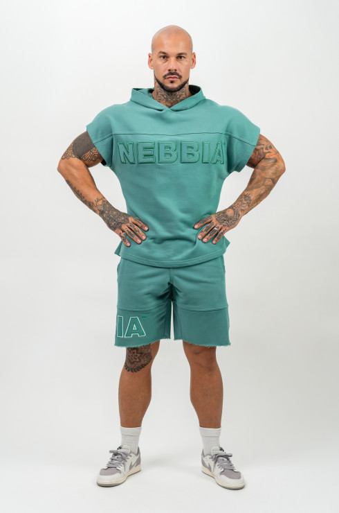 Nebbia Hooded T-Shirt Gym Rag top Champion 706 - green
