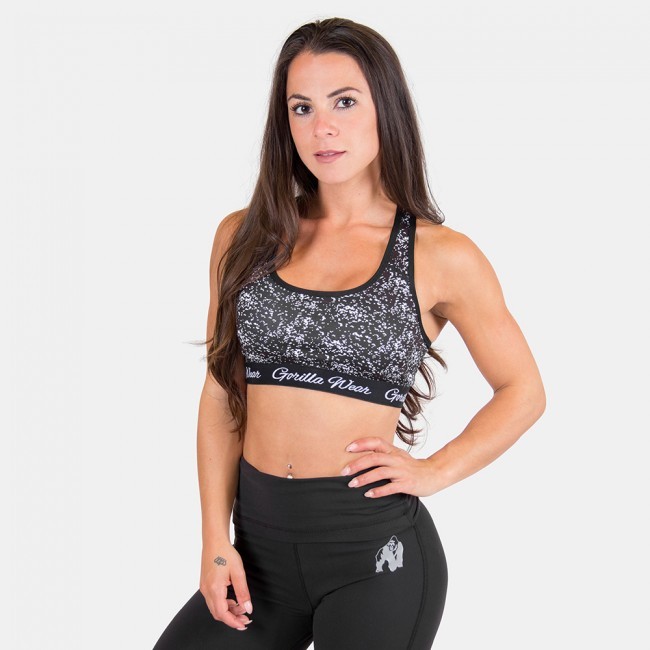 Gorilla Wear Hanna Sports Bra Black/White