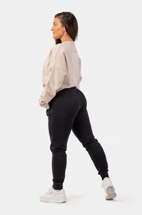 Nebbia High-Waist Loose Fit Sweatpants "Feeling Good" 409 black