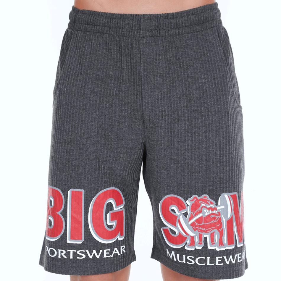 Big Sam Gym Workout Shorts Anthracite 1475