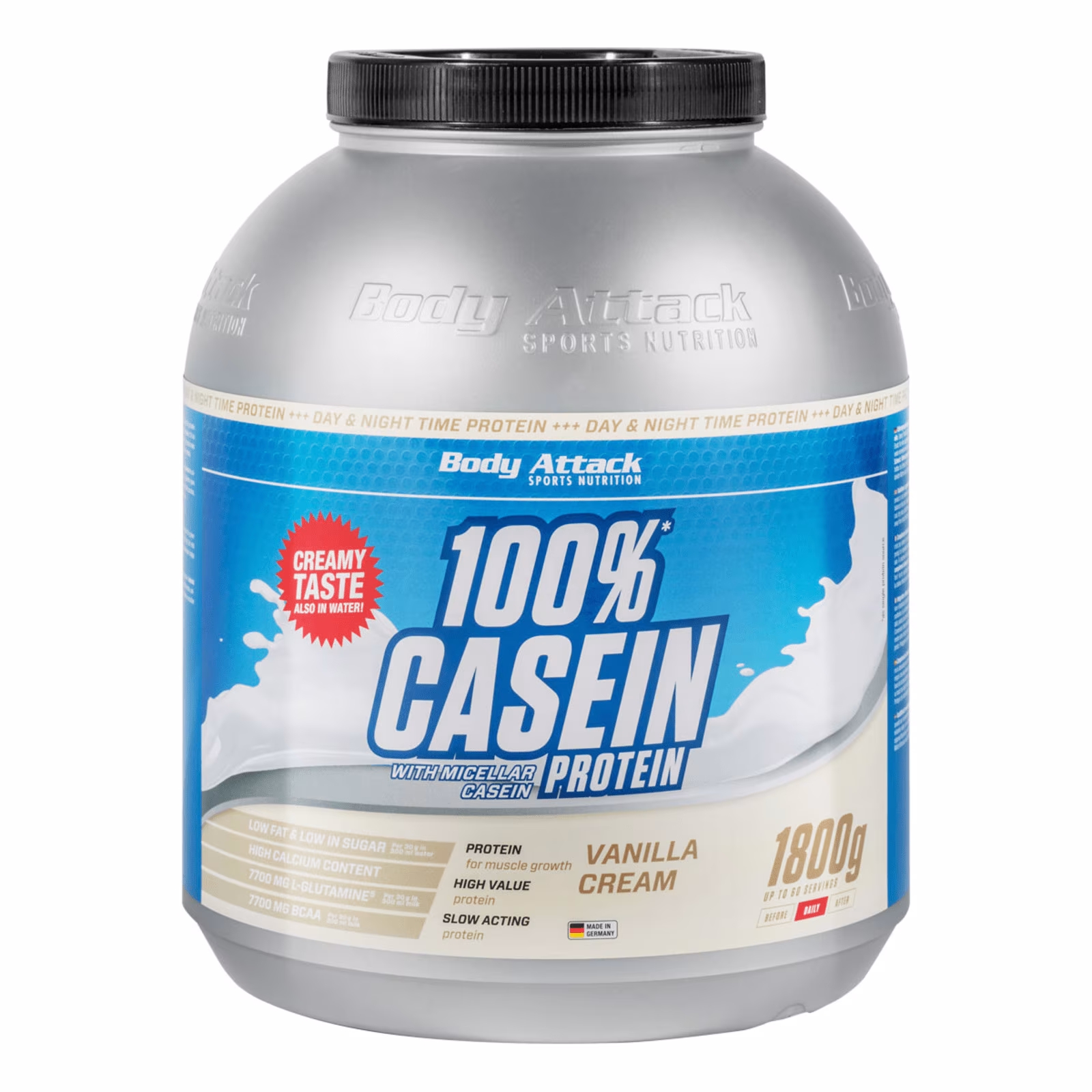 Body Attack 100 % Casein Protein (1800g Dose) Body Attack 100 % Casein Protein (1800g Dose)