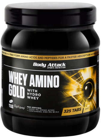 Body Attack Whey Amino Gold (325 Tabs)