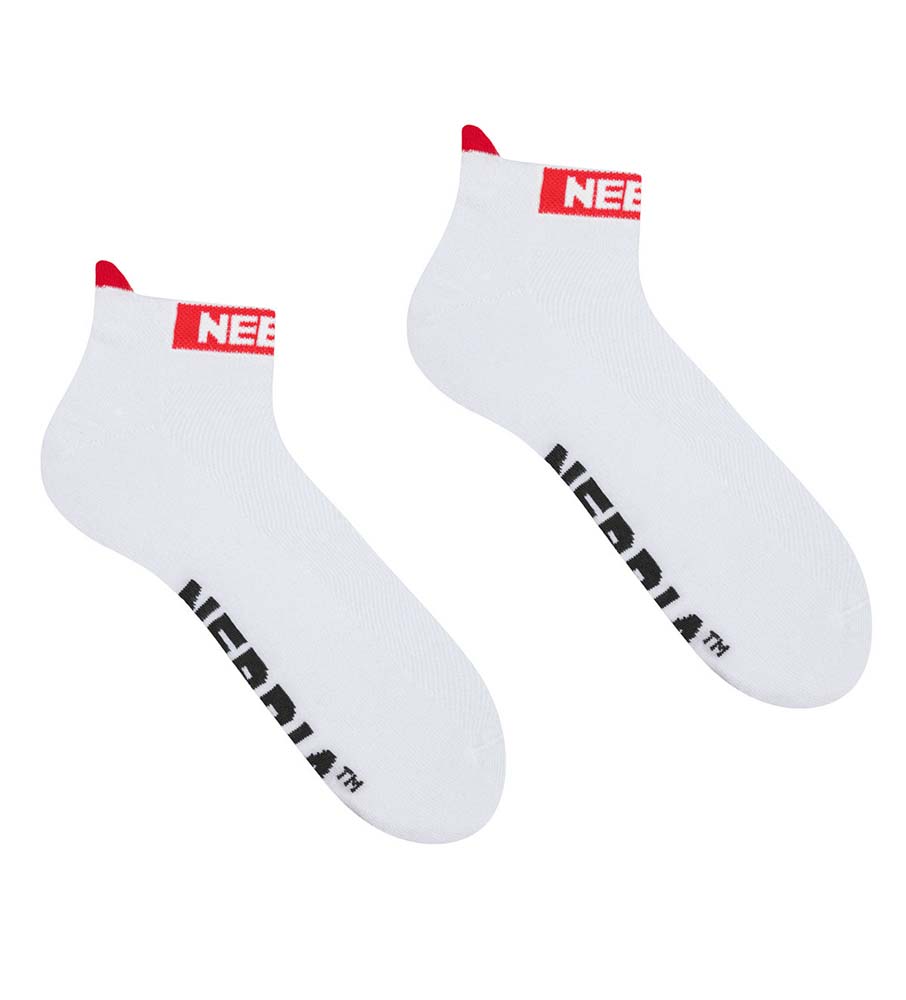 Nebbia Smash It Ankle Length Socks 102 White