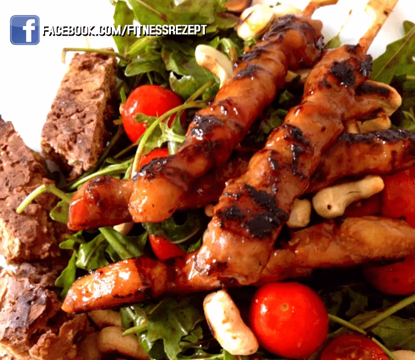 Teriyaki Hähnchenspieße Teriyaki Hähnchenspieße