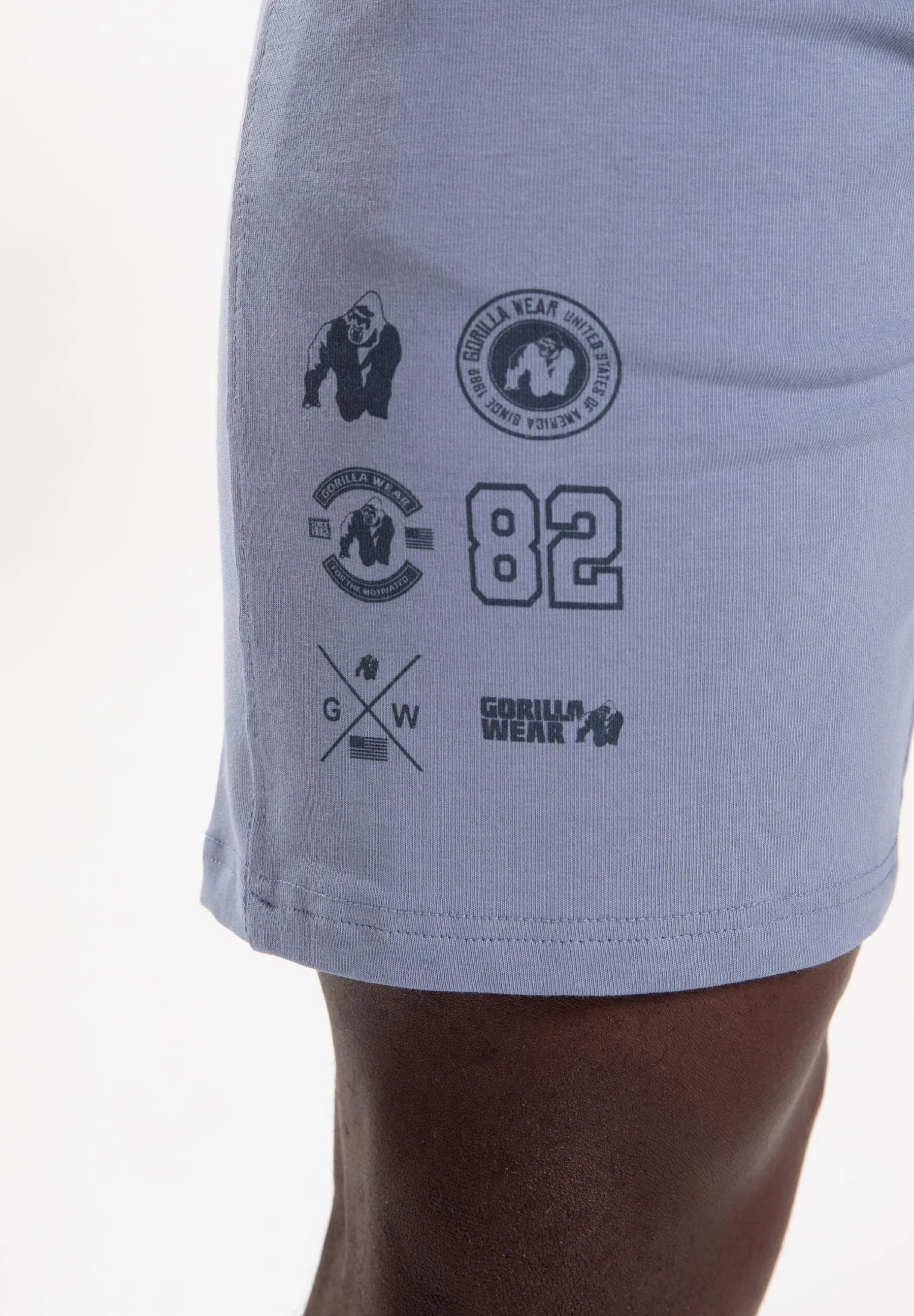 Gorilla Wear Lopez Shorts - Stone Wash Blue