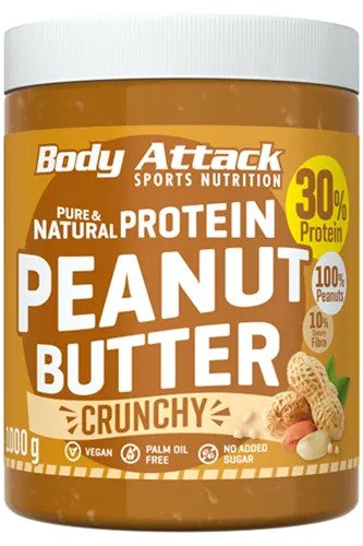 Body Attack Peanut Butter Natural (1000g Dose)