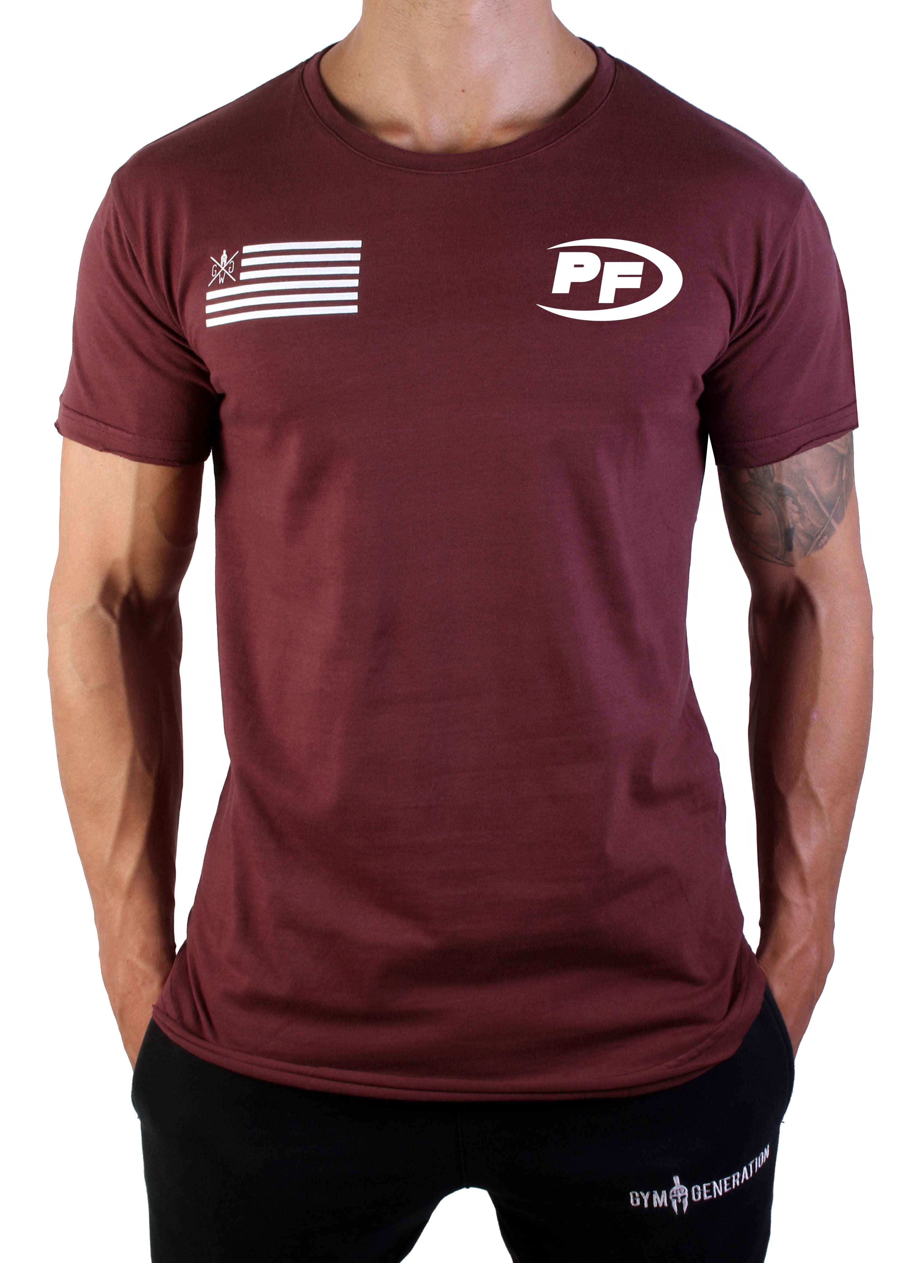 PowerFood Prime Shirt BURGUNDY by Gym Generation