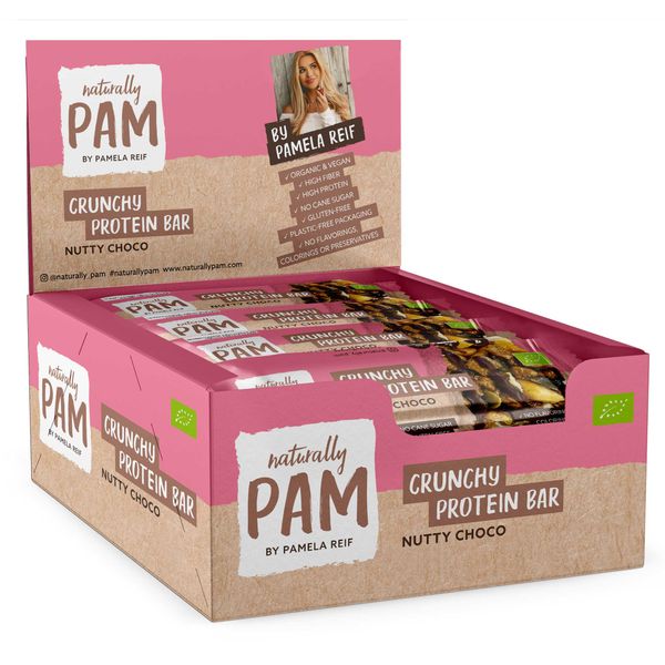 Naturally Pam Bio Crunchy Protein Bar (12 x 30G)